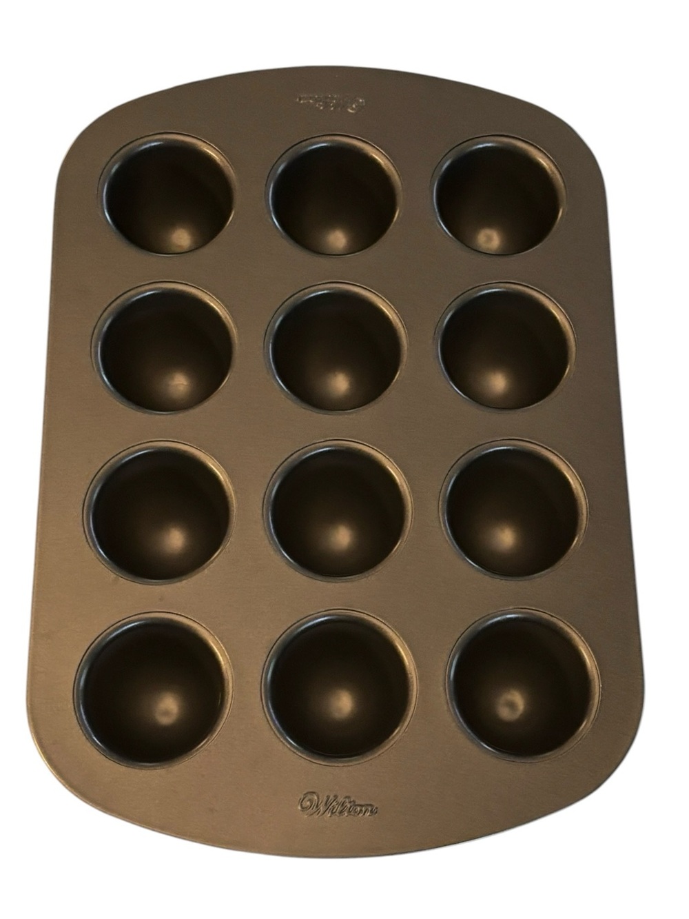 Wilton 12 Cavity Cake Pop Pan Bite Size Treats 8"x11.5" Nonstick Metal C150